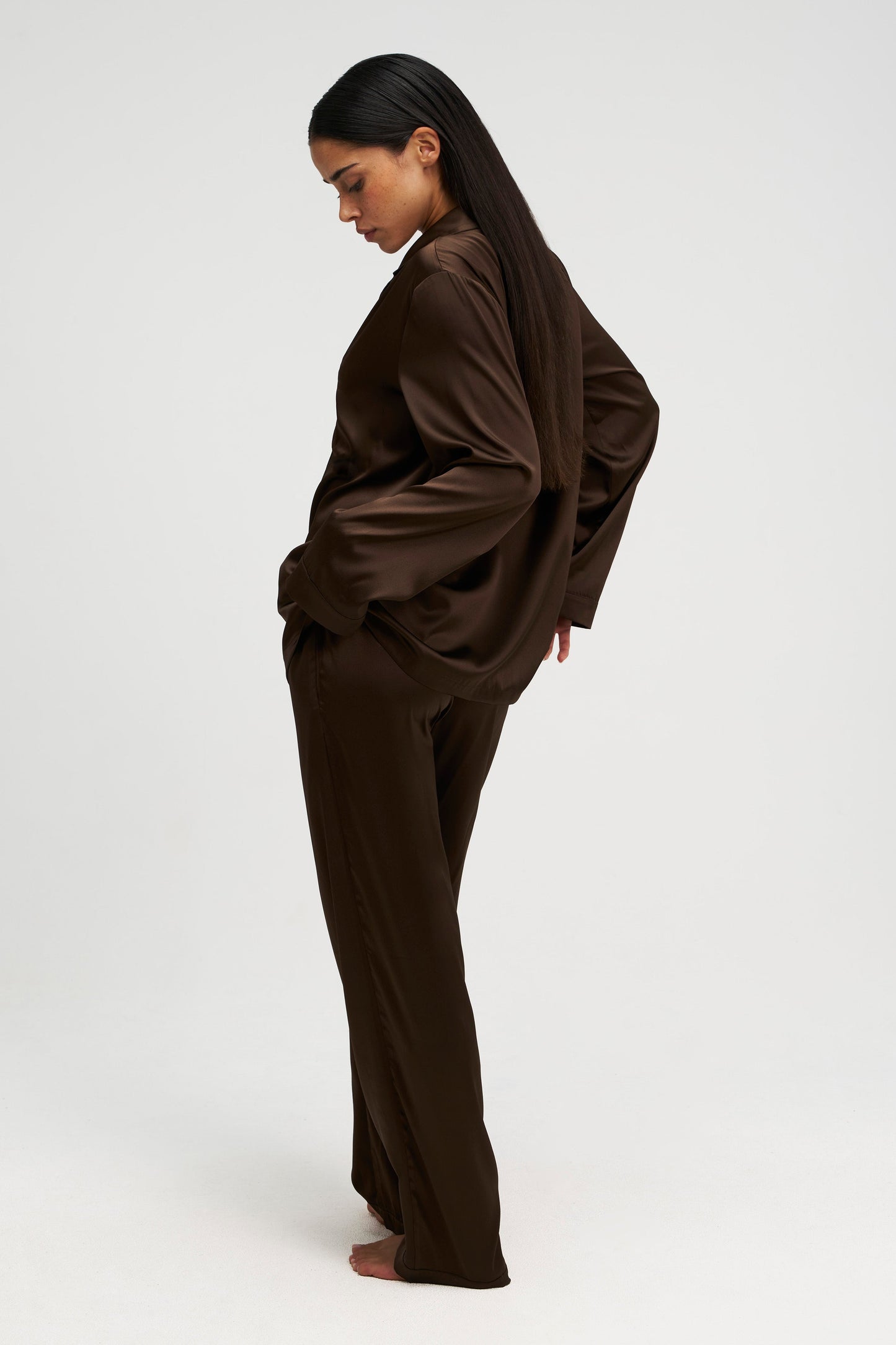 Long Premium Silk PJ Set